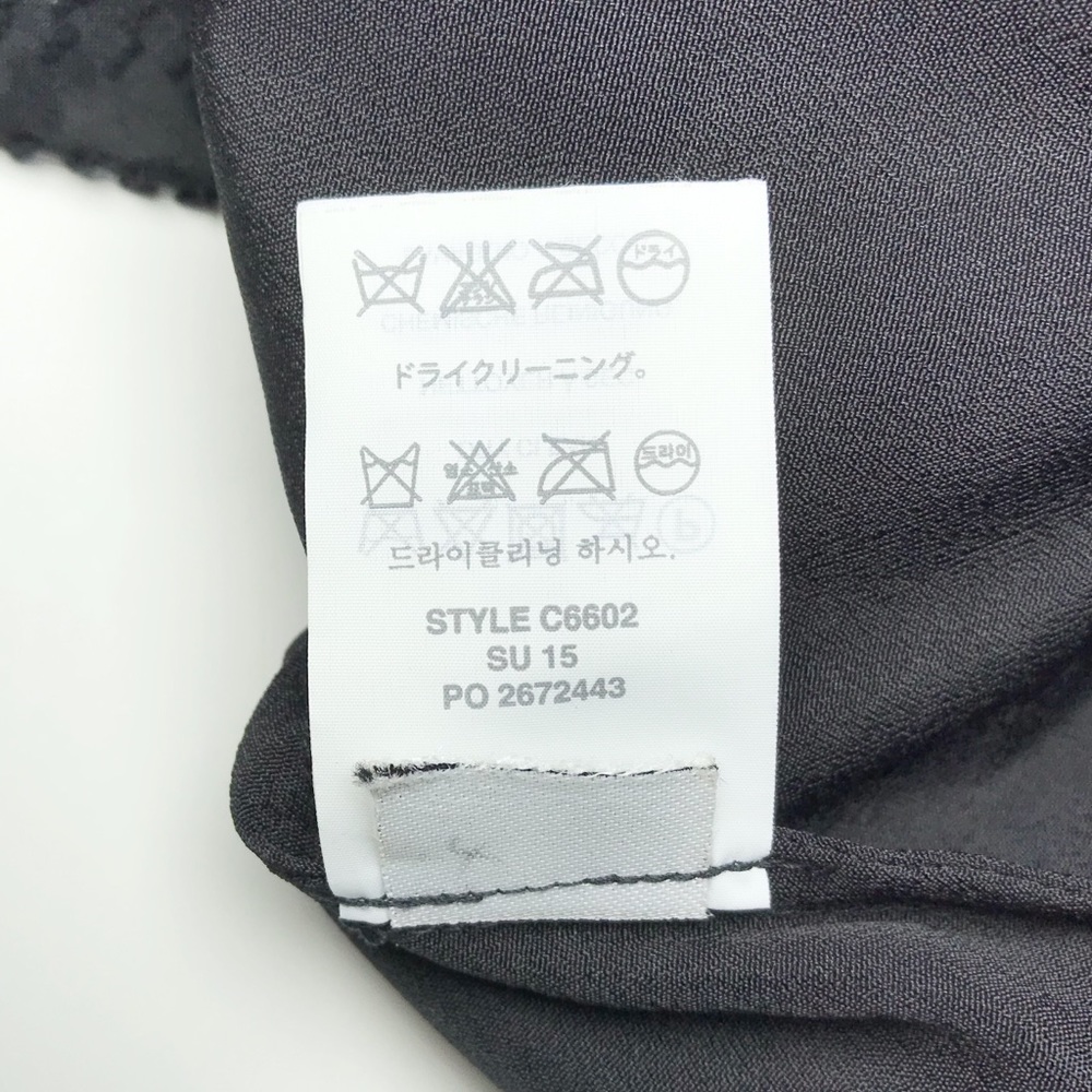 J Crew Sleeveless Chiffon Dress in Zigzag Black - Picture 9 of 9